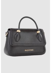 Valentino by Mario Valentino - VALENTINO Czarna torebka Montmartr Satchel. Kolor: czarny. Wzór: paski #6