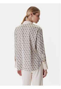 Guess Koszula W4YH47 WF1T2 Beżowy Regular Fit. Kolor: beżowy. Materiał: syntetyk #5