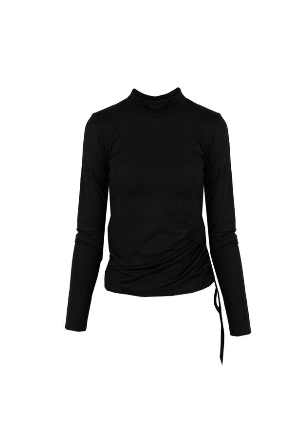 La Haine Inside Us Longsleeve "LW638" | A23334JLW638 | Kobieta | Czarny. Typ kołnierza: golf. Kolor: czarny. Materiał: wiskoza. Długość rękawa: długi rękaw. Długość: długie