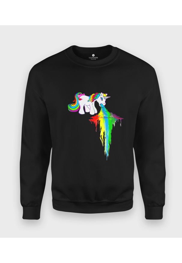 MegaKoszulki - Bluza klasyczna Rainbow Vomit. Styl: klasyczny