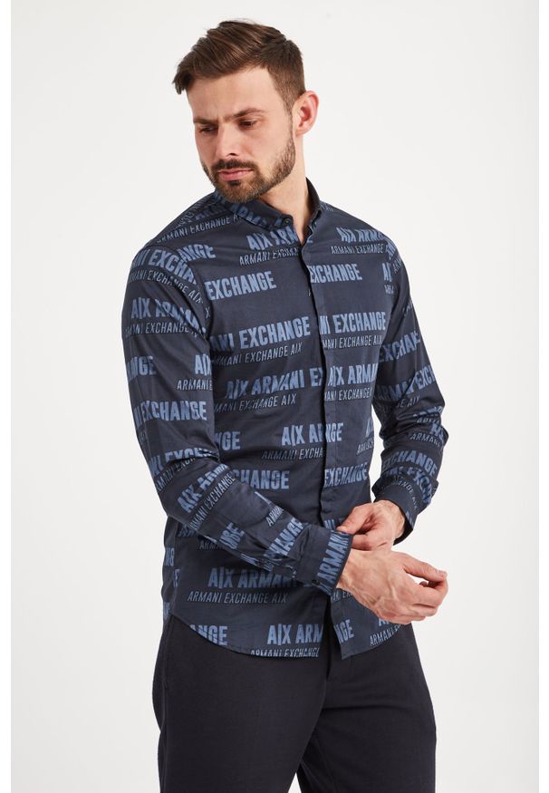 Armani Exchange - KOSZULA ARMANI EXCHANGE. Okazja: na co dzień. Styl: casual, elegancki