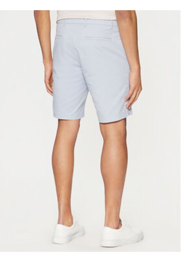 Calvin Klein Szorty materiałowe Modern Twill K10K114063 Niebieski Slim Fit. Kolor: niebieski. Materiał: bawełna