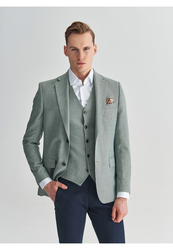 Pako Lorente - PAKO LORENTE – Marynarka męska P22SP-3X-005-Z-S. Materiał: len, wełna