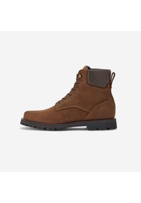 SOLOGNAC - Buty skórzane Crosshunt 510 HTG wytrzymałe. Zapięcie: sznurówki. Materiał: skóra. Szerokość cholewki: normalna. Sport: outdoor