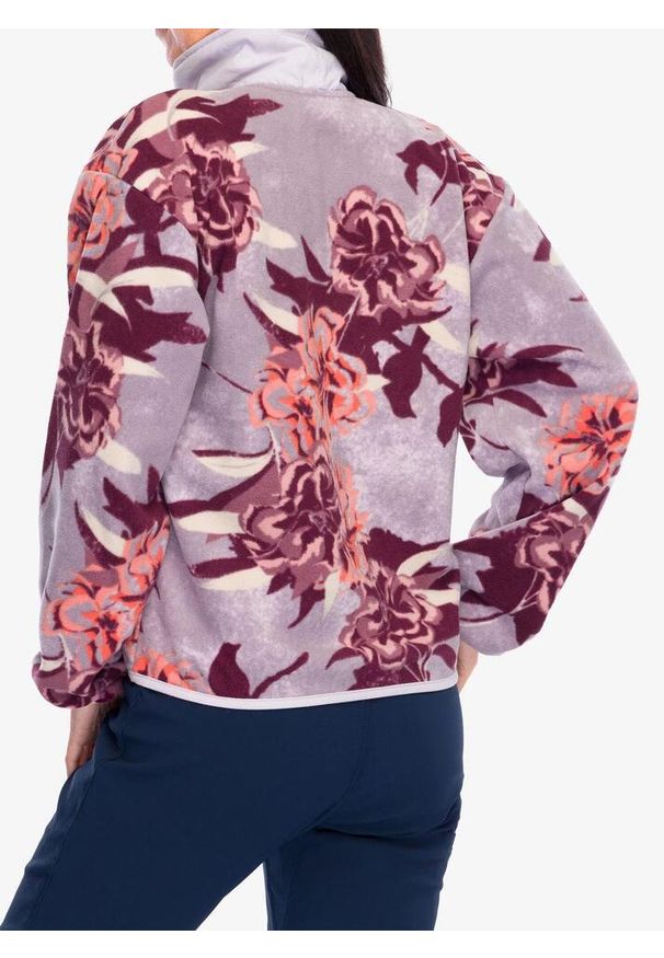 columbia - Polar damski Columbia Sequoia Grove Printed Half Zip. Kolor: różowy. Materiał: polar. Sport: turystyka piesza