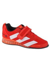 Adidas - Buty adidas Adipower Weightlifting 3 M GY8924 czerwone. Zapięcie: rzepy. Kolor: czerwony. Materiał: guma, syntetyk. Szerokość cholewki: normalna. Sport: fitness