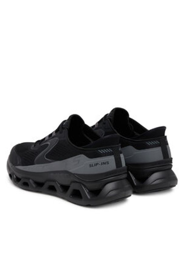 skechers - Skechers Sneakersy Glide-Step Altus- 232921/BBK Czarny. Kolor: czarny. Materiał: materiał