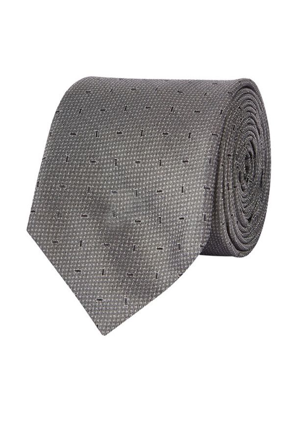 Calvin Klein Krawat K10K112350 Szary. Kolor: szary. Materiał: jedwab