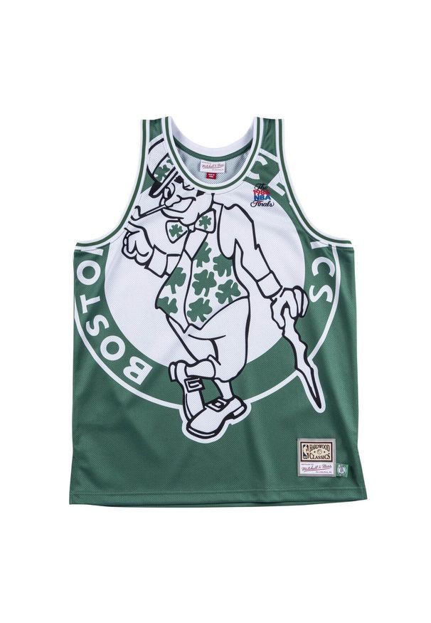 Mitchell & Ness - Jersey Boston Celtics big face celtics. Kolor: zielony. Materiał: jersey. Sport: koszykówka