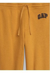 GAP - Gap Spodnie dresowe 753733-00 Brązowy Regular Fit. Kolor: brązowy. Materiał: bawełna #3