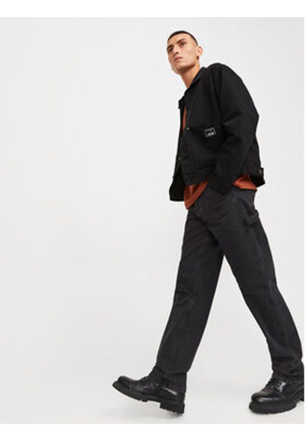 Jack & Jones Jeansy Eddie 12252802 Czarny Loose Fit. Kolor: czarny