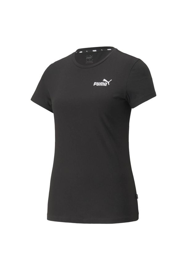 Koszulka fitens damska Puma ESS+ Embroidery Tee. Kolor: czarny. Sport: fitness