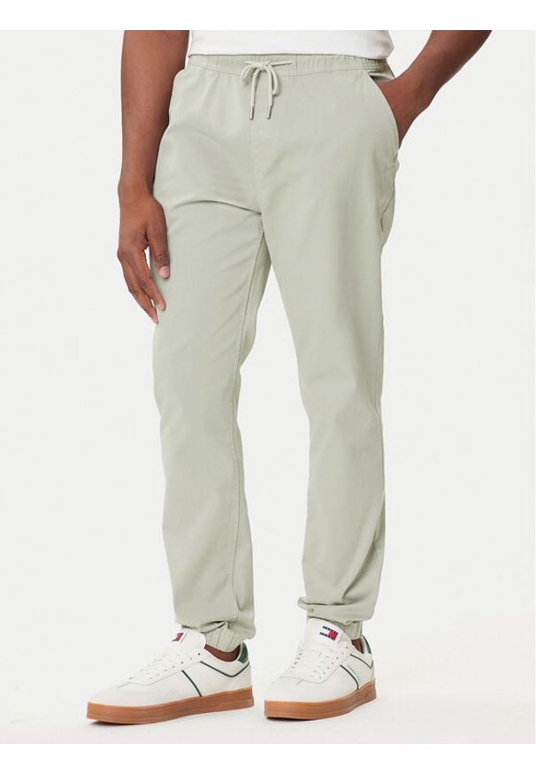 Tommy Jeans Joggery Austin DM0DM20283 Zielony Slim Fit. Kolor: zielony. Materiał: bawełna