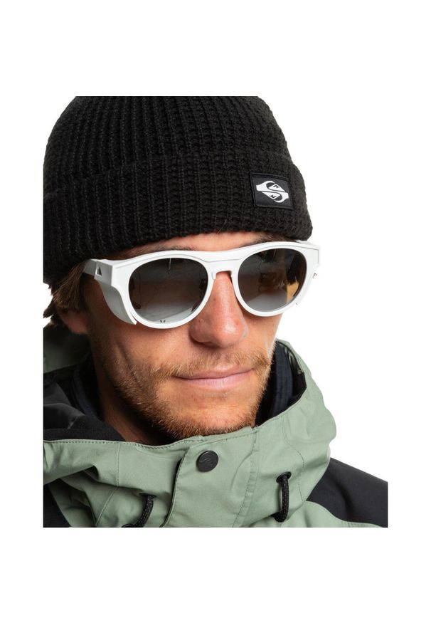 Quiksilver - Okulary przeciwsłoneczne dla Mężczyzn ELIMINATOR+ Biały. Kolor: biały. Materiał: tkanina