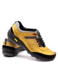 Olivier Męskie buty trekkingowe 274GT zółte żółte. Okazja: na co dzień. Zapięcie: pasek. Kolor: żółty. Materiał: jeans, skóra. Wzór: paski. Sezon: wiosna, jesień, lato #10