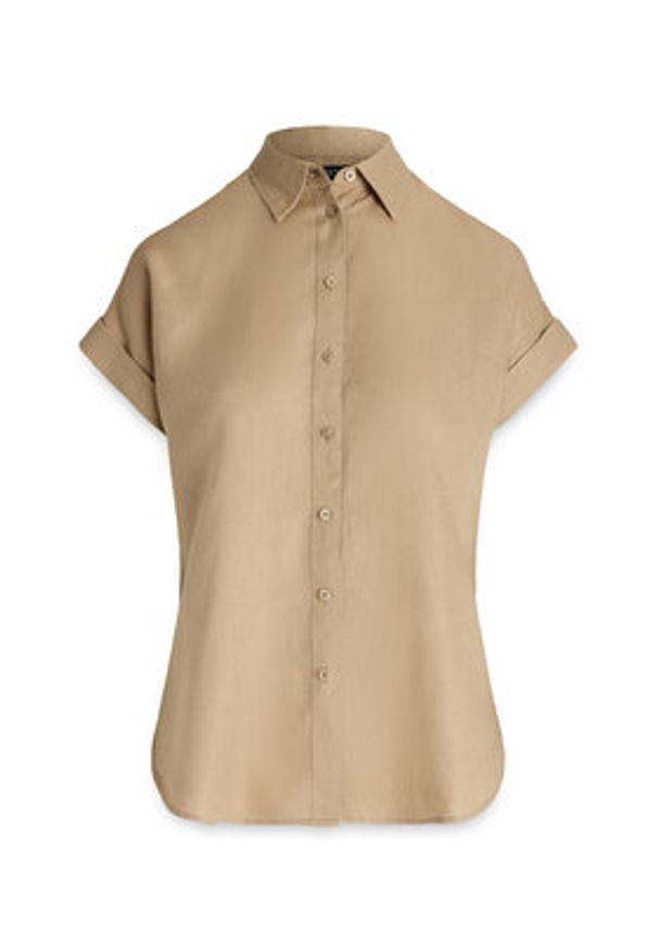 Lauren Ralph Lauren - LAUREN RALPH LAUREN Koszula 200699152052 Beżowy Relaxed Fit. Kolor: beżowy. Materiał: len