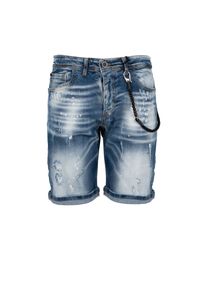 Xagon Szorty "Denin Shorts" | MR 229 | Mężczyzna | Niebieski. Okazja: na co dzień. Kolor: niebieski. Materiał: bawełna, elastan. Sezon: lato. Styl: casual, elegancki