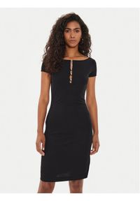 Guess Sukienka codzienna W4YK13 KAQL2 Czarny Regular Fit. Okazja: na co dzień. Kolor: czarny. Typ sukienki: proste. Styl: casual