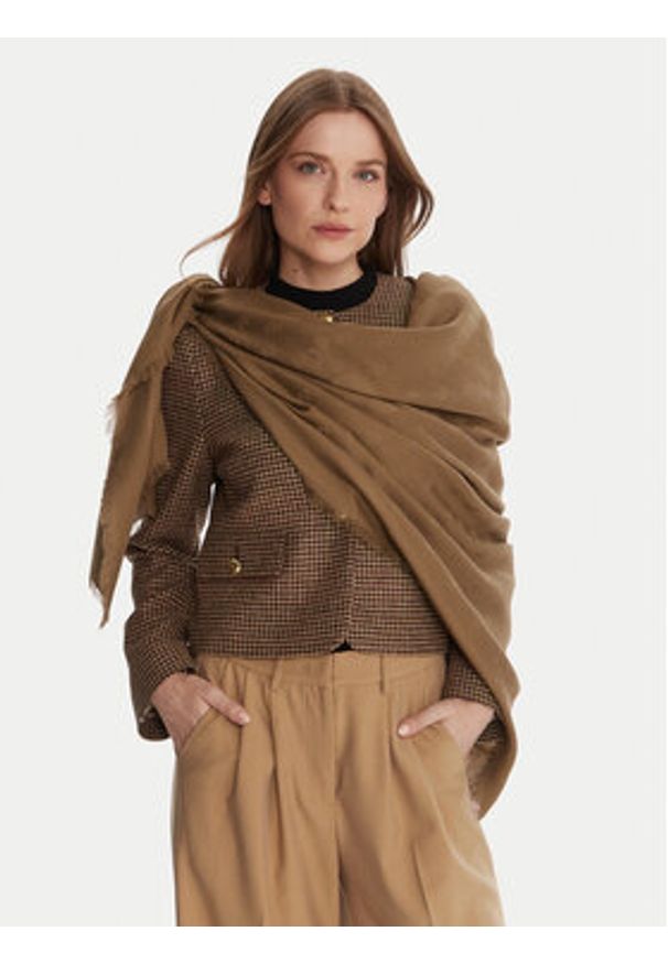 Weekend Max Mara Chusta Dire 2525546075 Brązowy. Kolor: brązowy. Materiał: wiskoza