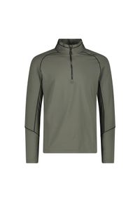 Golf męski techniczny CMP 30L0537. Okazja: na co dzień. Typ kołnierza: golf. Kolor: zielony. Styl: casual, sportowy. Sport: golf #1