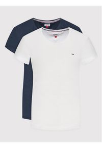 Tommy Jeans Komplet 2 t-shirtów Soft Jersey DW0DW11459 Kolorowy Regular Fit. Materiał: bawełna. Wzór: kolorowy #1