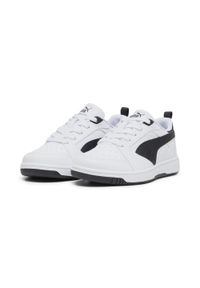 Puma - Dziecięce sneakersy Rebound V6 Lo PUMA White Black. Kolor: czarny, biały, wielokolorowy. Sport: bieganie