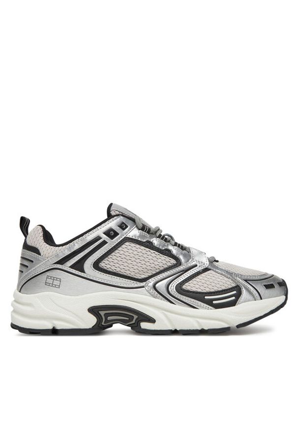 Tommy Jeans Sneakersy Archive'97 Metallic EM0EM01572 Czarny. Kolor: czarny. Materiał: skóra