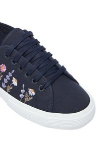 Superga Tenisówki 3750 Flower Embroidery Leggera S8161ZW Granatowy. Kolor: niebieski. Materiał: materiał #4