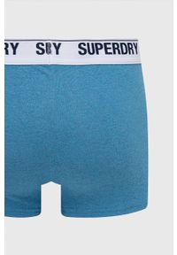 Superdry bokserki (2-pack) męskie. Kolor: niebieski. Materiał: bawełna #3