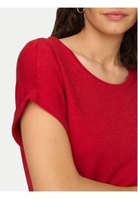 only - ONLY T-Shirt Moster 15106662 Czerwony Regular Fit. Kolor: czerwony. Materiał: wiskoza #2