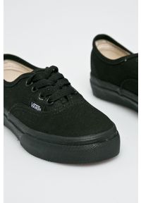 Vans - Tenisówki dziecięce. Nosek buta: okrągły. Zapięcie: sznurówki. Kolor: czarny. Materiał: guma #3