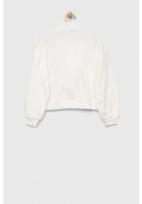 GAP bluza dziecięca kolor biały z aplikacją. Kolor: biały. Długość: krótkie. Wzór: aplikacja #3