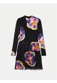 Desigual Sukienka codzienna Pansee Lacroix 24WWVK34 Czarny Regular Fit. Okazja: na co dzień. Kolor: czarny. Materiał: wiskoza, syntetyk. Typ sukienki: proste. Styl: casual #3