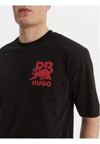Hugo - HUGO T-Shirt Delel_RB 50564572 Czarny Relaxed Fit. Kolor: czarny. Materiał: bawełna #5