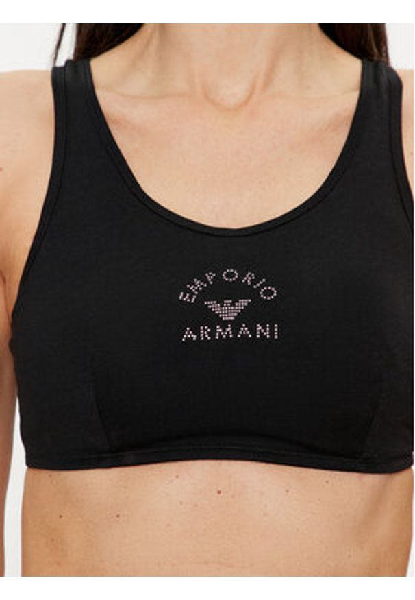 Emporio Armani Underwear Biustonosz top 164403 4R223 00020 Czarny. Kolor: czarny. Materiał: bawełna
