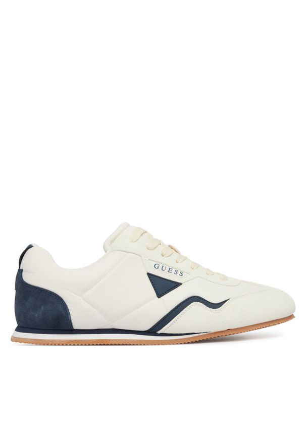 Guess Sneakersy FMJOLM ELE12 Kremowy. Kolor: kremowy. Materiał: skóra, zamsz
