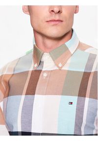 TOMMY HILFIGER - Tommy Hilfiger Koszula Oxford Tartan MW0MW30667 Kolorowy Regular Fit. Materiał: bawełna. Wzór: kolorowy
