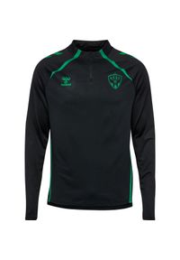 Hummel - Bluza dresowa 1/2 zamek ASSE 2025/26. Kolor: czarny. Materiał: dresówka. Sport: piłka nożna #1