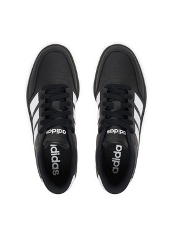 Adidas - adidas Sneakersy Breaknet 3.0 JR8447 Czarny. Kolor: czarny. Materiał: skóra