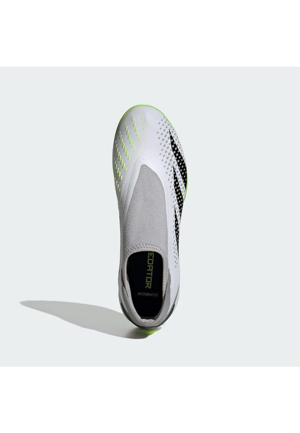 Adidas - Buty Predator Accuracy.3 Laceless TF. Kolor: żółty, biały, wielokolorowy, czarny. Materiał: materiał, tkanina, syntetyk. Sport: piłka nożna