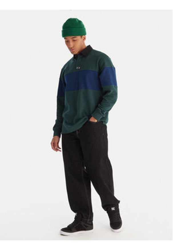 DC Shoes Polo Second Half EDYKT03536 Zielony Regular Fit. Typ kołnierza: polo. Kolor: zielony. Materiał: bawełna