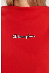 Champion - Bluza bawełniana. Okazja: na co dzień. Kolor: czerwony. Materiał: bawełna. Styl: casual #5