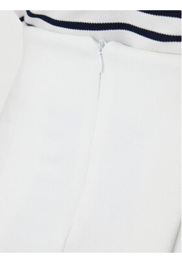 Tommy Jeans Spódnica mini Badge DW0DW20268 Écru Regular Fit. Materiał: syntetyk, bawełna