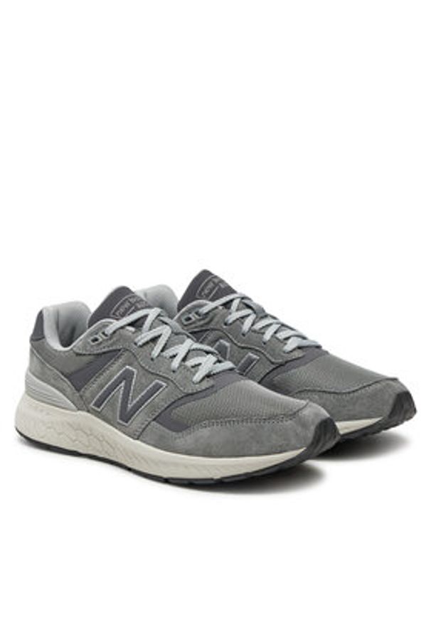 New Balance Sneakersy Walking 880 MW880CA6 Szary. Kolor: szary. Materiał: zamsz, skóra