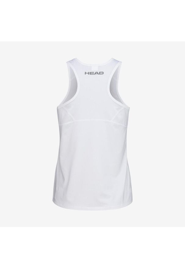 Head - Koszulka bez rękawów dla dziewczynek CLUB 22 Tank Top. Kolor: biały. Materiał: jersey, materiał, poliester. Długość rękawa: bez rękawów