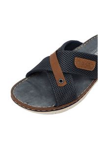 Rieker Klapki CEO-21340-14 Granatowy. Kolor: niebieski. Materiał: materiał #4