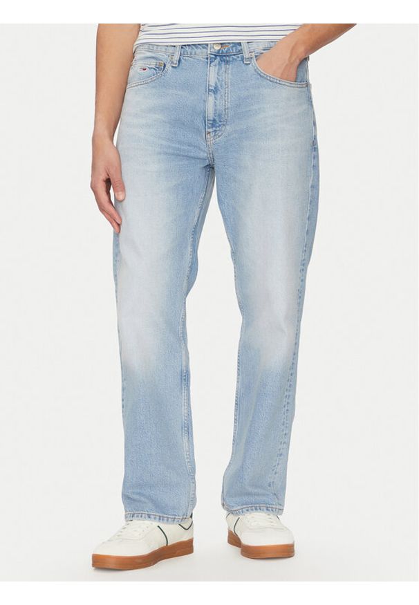 Tommy Jeans Jeansy Otis DM0DM21008 Niebieski Straight Fit. Kolor: niebieski