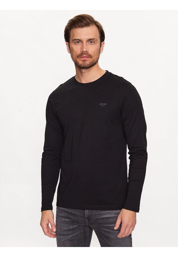 JOOP! Jeans Longsleeve 30033284 Czarny Modern Fit. Kolor: czarny. Materiał: bawełna. Długość rękawa: długi rękaw