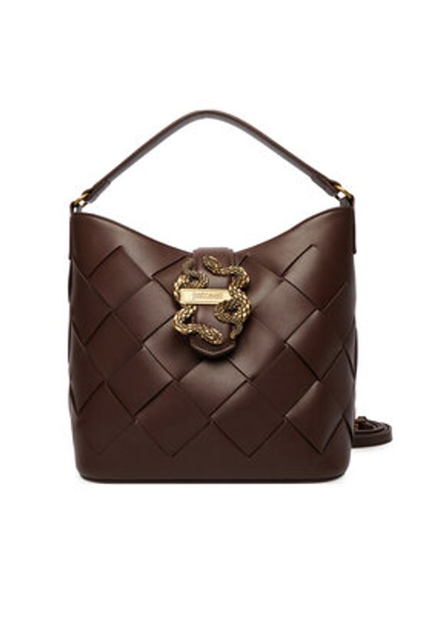 Just Cavalli Torebka 80RA4BM4 ZSD88 Brązowy. Kolor: brązowy. Materiał: skórzane