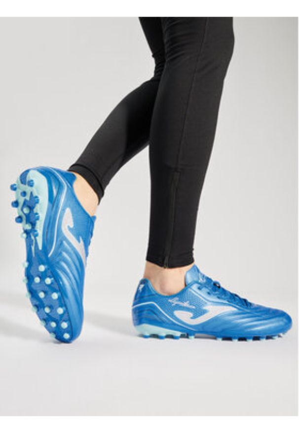Joma Buty do piłki nożnej Aguila 24 AGUS2404AG Granatowy. Kolor: niebieski. Materiał: skóra